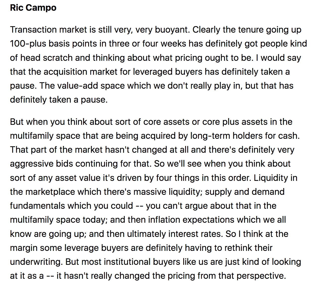 Buying apartment buildings below pre-COVID prices