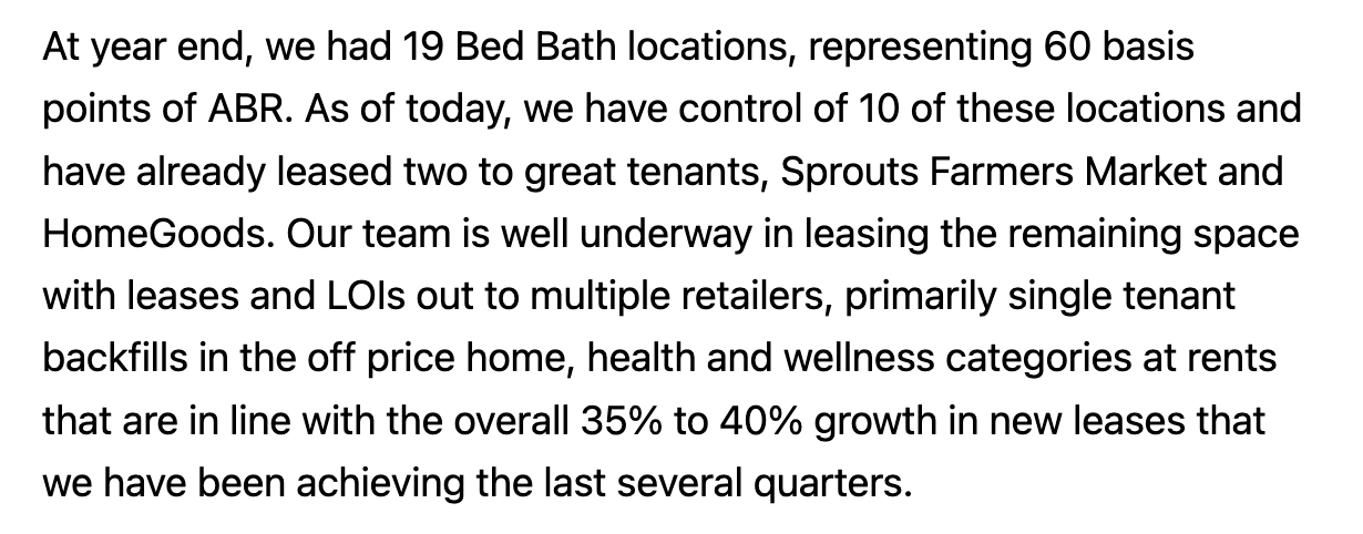 Shopping Center REITs